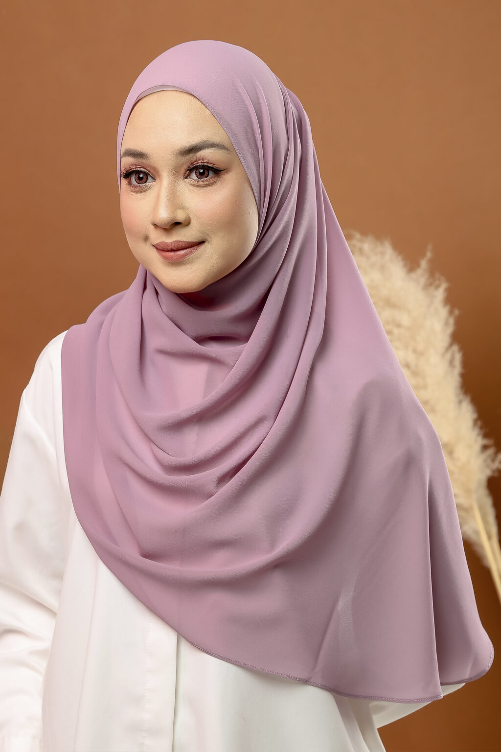 Sakena Basic Long Shawl - 72 Soft Lilac | SofeaRose