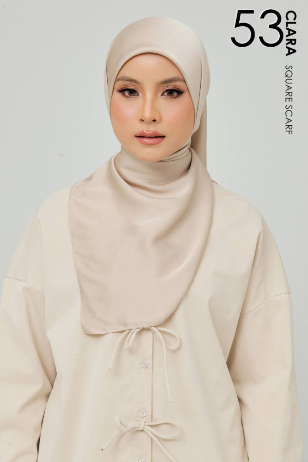 CLARA MATTE SATIN SILK SS 53 - KHAKI