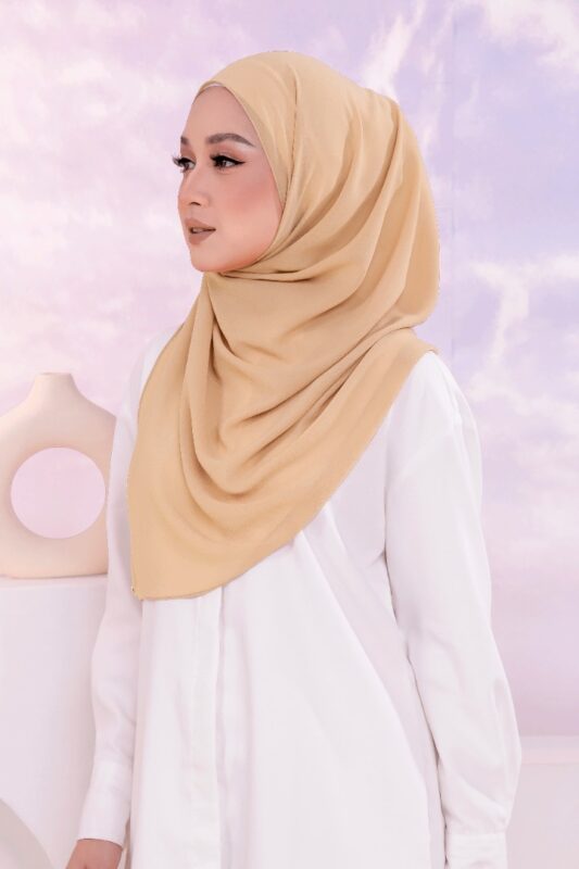 SAKENA BASIC LONG SHAWL - 84 MILK TEA | SofeaRose