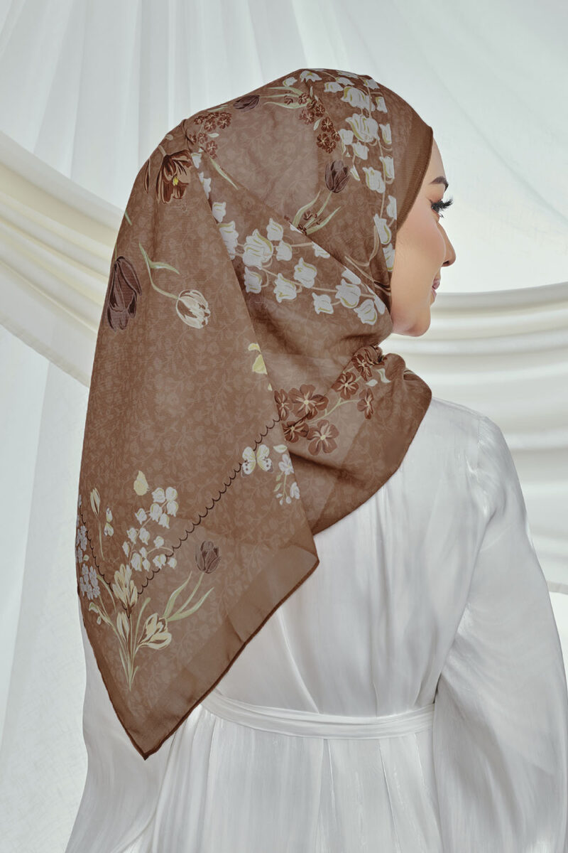 Durra Seroja Long Shawl - 03 Peach