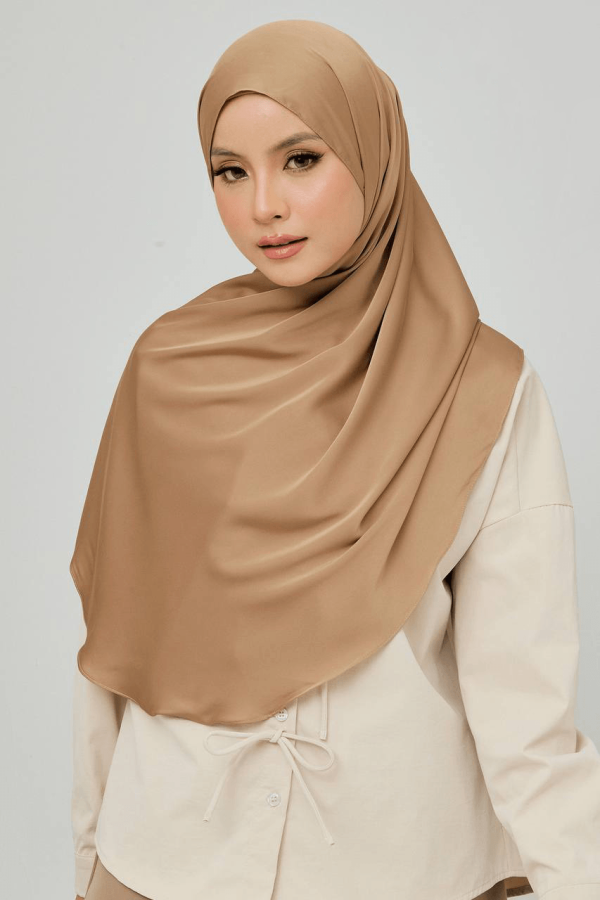 CLARA MATTE SATIN SILK LONG SHAWL