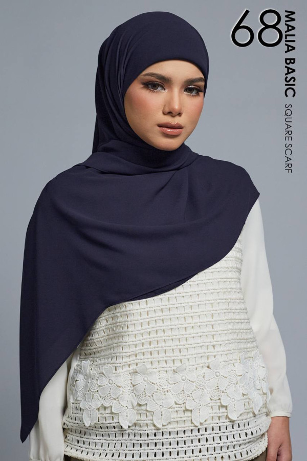 MALIA BASIC SQUARE - 68 BERRY BLUE