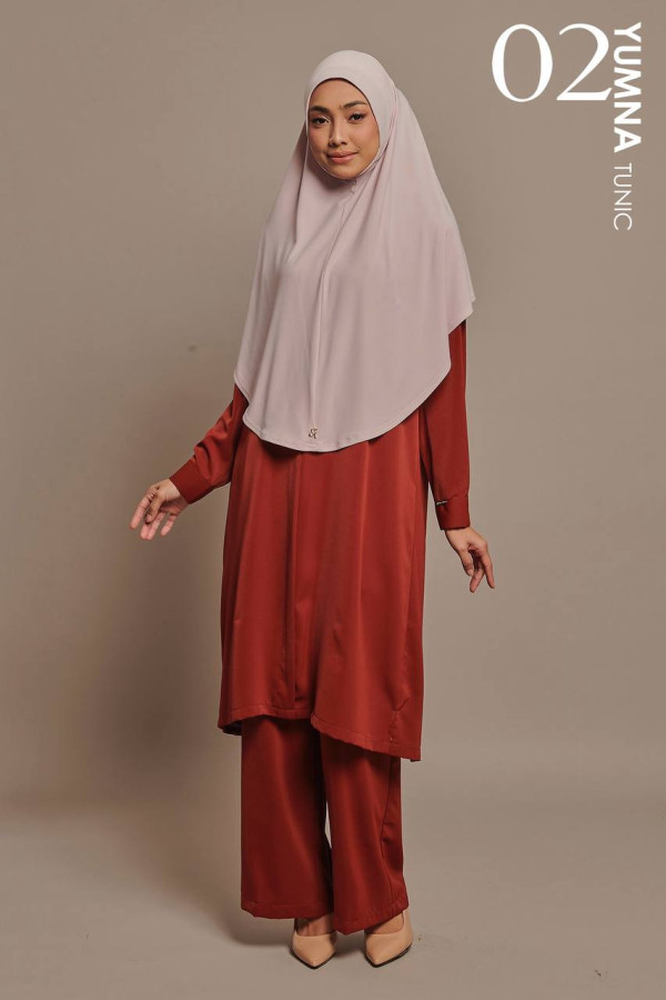 YUMNA TUNIC SET - 02 BURNT ORANGE