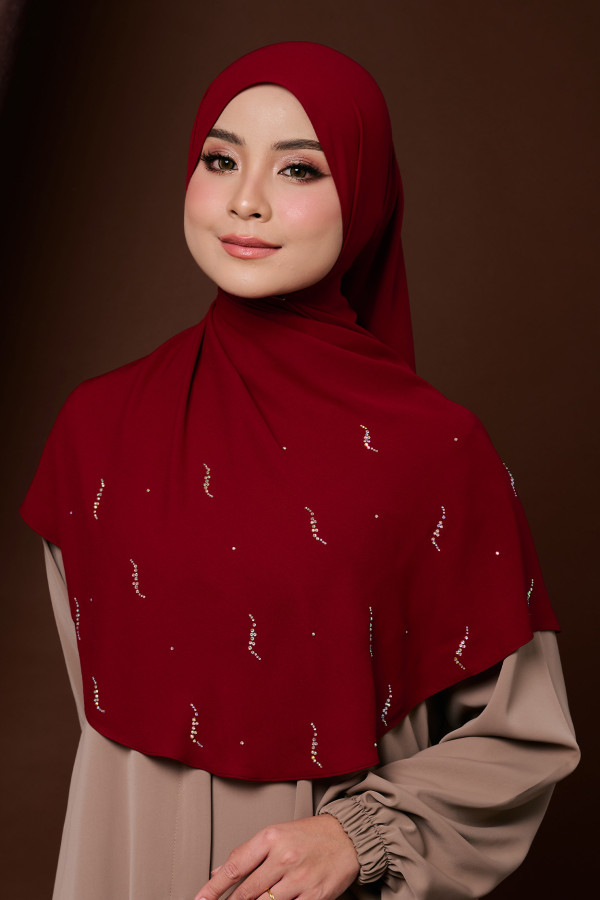 MALIA LUXE SHAWL - 11 DEEP BURGUNDY