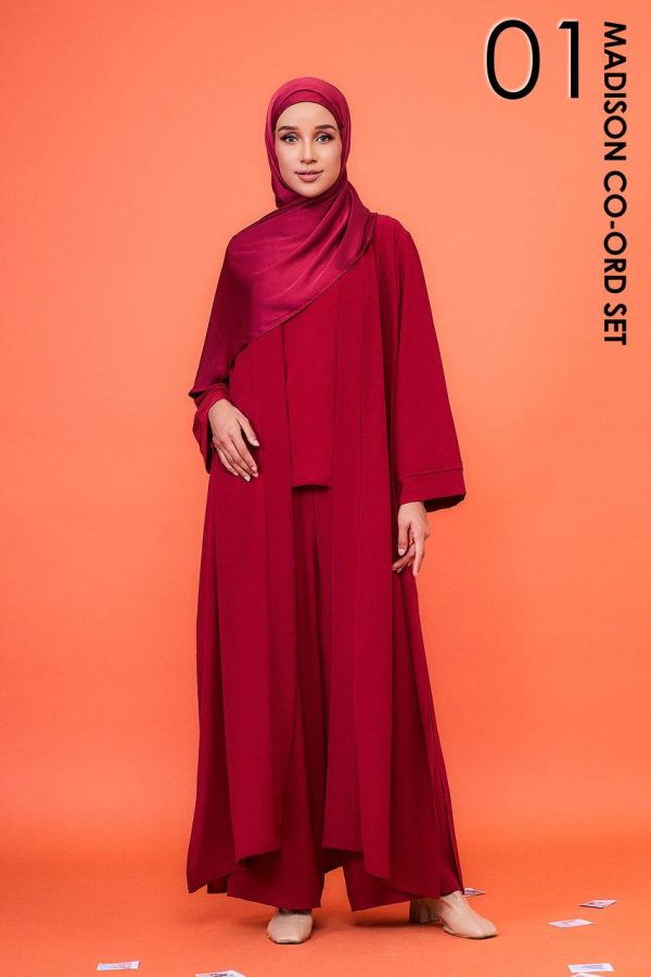 MADISON CO-ORD SETS 01 - CHERRY RED