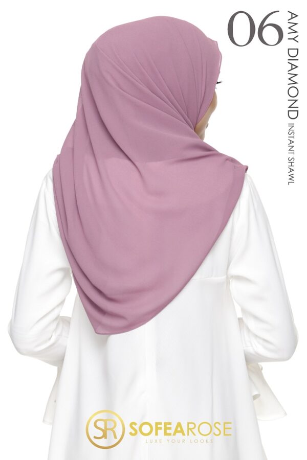 AMY DIAMOND INSTANT SHAWL 06 - ORCHID PINK
